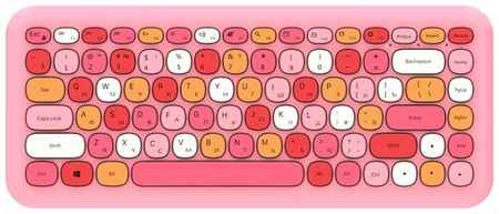 Беспроводная клавиатура Gembird KBW-5, компактная, розовый 19848184321813