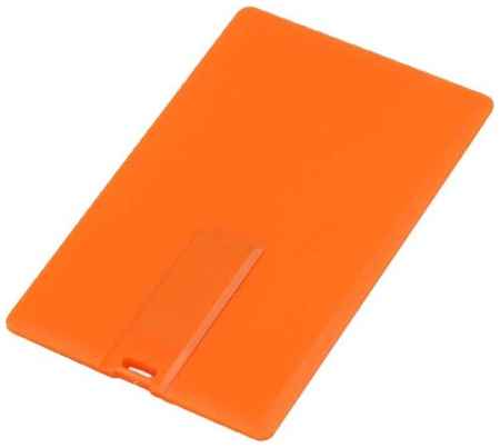 Super Talent Флешка для нанесения логотипа в виде пластиковой карты (128 Гб / GB USB 2.0 Оранжевый/Orange card1 кредитка) 19848195379929