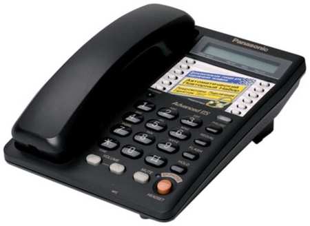 Телефон Panasonic KX-TS 2365 RUB черный, ЖК-дисплей, спикерфон 19848203602513