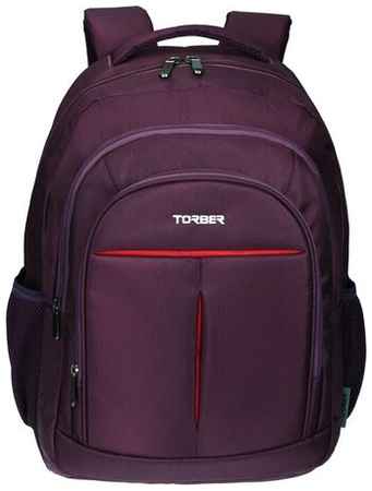 Рюкзак TORBER FORGRAD с отделением для ноутбука 15″, пурпурный, полиэстер, 46 х 32 x 13 см