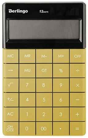 Berlingo Комплект калькуляторов ″PowerTX″, 12 разрядов, 165x105x13 мм, золотые 19848205183497
