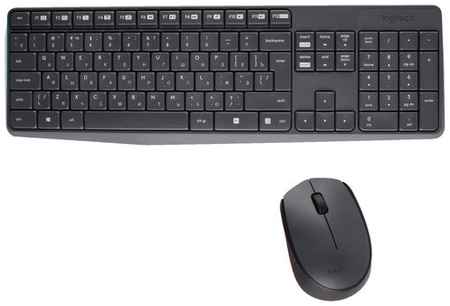 Клавиатура + мышь Logitech MК235 черный, беспроводные 19848205611074