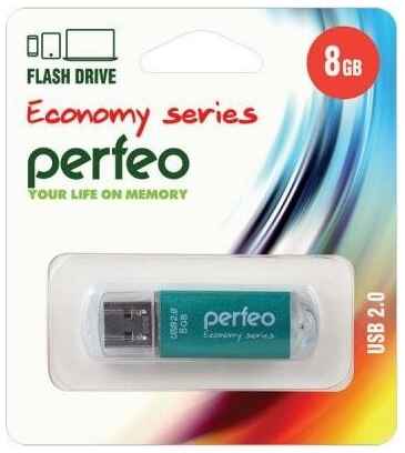 Флешка 8Gb Perfeo E01 USB 2.0 зеленый PF-E01G008ES 19848209051918