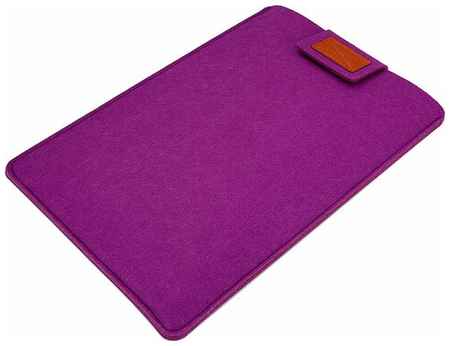 Чехол войлочный на липучке для ноутбука 15.6-16 дюймов, размер 39-29-2 см, фиолетовый 19848210047052
