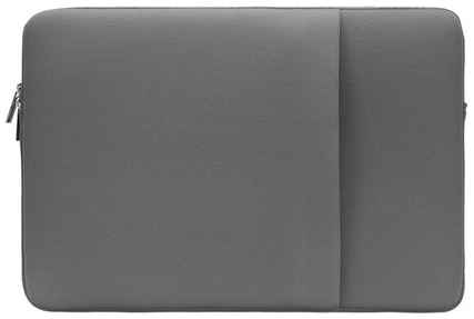 Чехол для ноутбука 13-14 дюймов, на молнии, из водоотталкивающей ткани, размер 36-27-2 см, серый 19848210047944