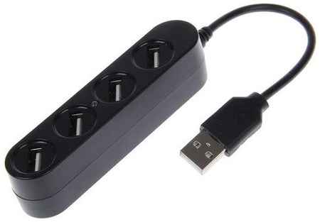 USB Hub / USB-концентратор USB 2.0 на 4 порта / HUB разветвитель / USB ХАБ для периферийных устройств