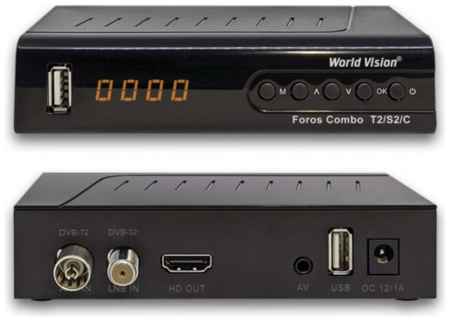 Эфирная приставка World Vision FOROS Combo DVB-T2/C, DVB-S2) 19848211084652