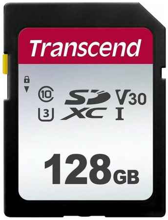 Карта памяти Transcend SDXC 300S Class 10 UHS-I U3 (95/40 MB/s) 128GB