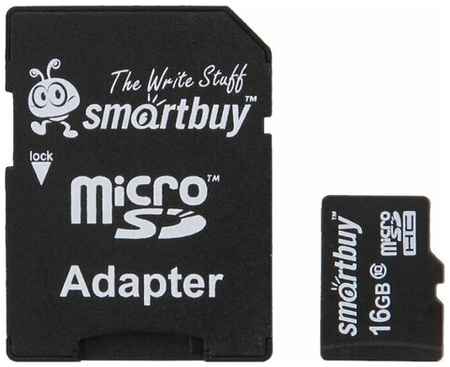 Флеш карта SDmicro Card 16GB Smartbuy Сlass 10 (без адаптеров) 19848219746563