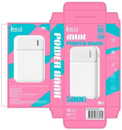 ISA Внешний аккумулятор ISA PB-1 5000mAh, черный 19848220081857