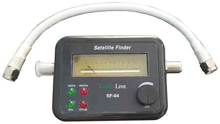 Комплект: Прибор стрелочный для настройки спутниковых антенн Green line SatFinder SF-04 Измеритель сигнала + кабельная сборка 25см 19848228463826