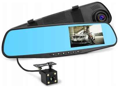 Автомобильный видеорегистратор зеркало с двумя камерами 19848228577798
