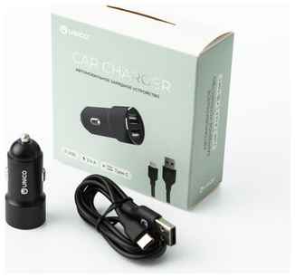 Автомобильное зарядное устройство UNICO CCTYPECUNC автомобильное зарядное устройство 2 USB TYPE C 1300501