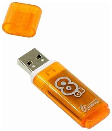Память SmartBuy ″Glossy″ 8GB, USB 2.0 Flash Drive, оранжевый 19848234620793