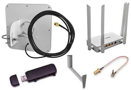 Комплект для интернета 3G/4G LTE с Wi-Fi/Ethernet (кабель 5 метров)