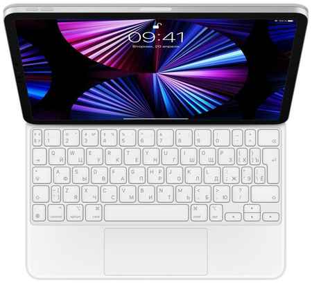 Беспроводная клавиатура Apple Magic Keyboard для iPad Pro 11 белый, русская, 1 шт 19848237680928