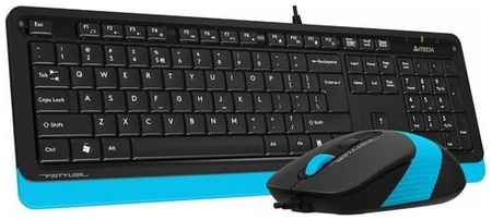 A4Tech Клавиатура + мышь A4 Fstyler F1010 клав: черный/синий мышь: черный/синий USB Multimedia 19848243019621