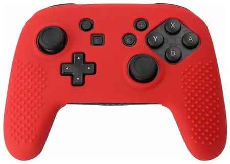 Dobe Чехол защитный для геймпада Nintendo Switch, силикон, красный, в коробке 19848244359996
