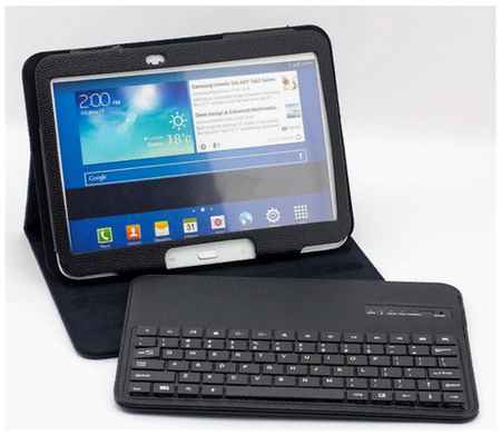 Клавиатура MyPads для Samsung Galaxy Tab Pro 8.4 SM-T320/ T325 съёмная беспроводная Bluetooth в комплекте c кожаным чехлом и пластиковыми наклейк. 19848244510039