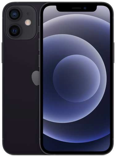 Смартфон Apple iPhone 12 mini 128 ГБ, nano SIM+eSIM, черный 19848246659936