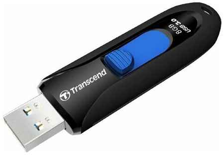 Флеш накопитель 16GB Transcend JetFlash 790, USB 3.0, Черный/Синий 19848247409926