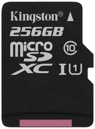 Карта памяти MicroSD 256Gb Kingston Class 10 Canvas Select UHS-I U1