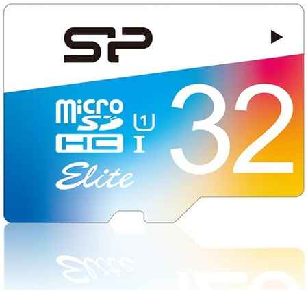 Флеш карта microSD 32GB Silicon Power Elite microSDHC Class 10 UHS-I Colorful 19848249316506