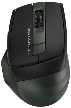 Мышь беспроводная A4TECH Fstyler FB35 чёрный зелёный USB + радиоканал 19848258435943