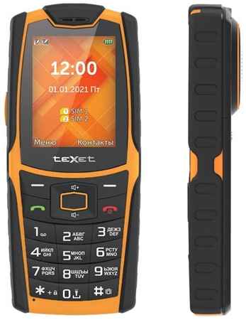 Телефон teXet TM-521R, 2 SIM, черно-оранжевый 19848259118255