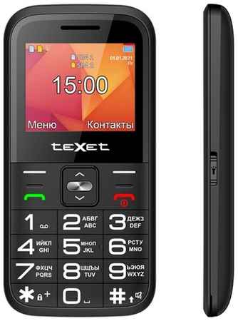 Телефон teXet TM-B418, 2 SIM, черный 19848259125693