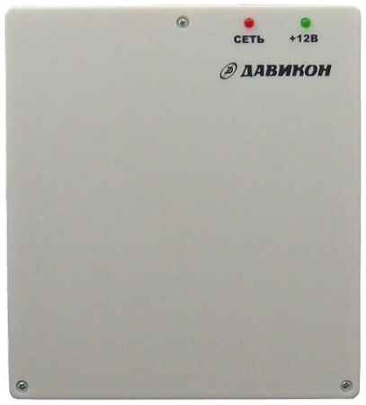 Блок питания Давикон ИВЭП-12100 стабилизированный 12В 10А, универсальный с выводами на клеммы, для видеонаблюдения, свет. лент, эл. замков и домофонии