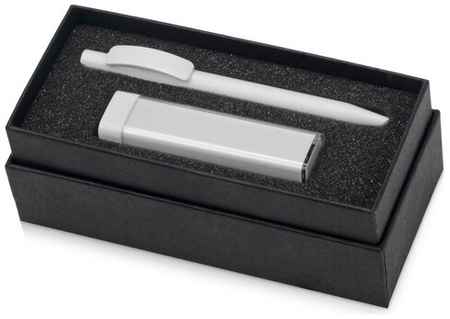 Yoogift Подарочный набор White top с ручкой и зарядным устройством, белый 19848269236505