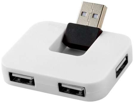 USB Hub Gaia на 4 порта, белый 19848269736323