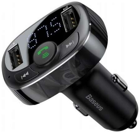 Автомобильное зарядное устройство Baseus T-typed Wireless MP3 Charger (CCTM-01) с FM-трансмиттером 19848269866160