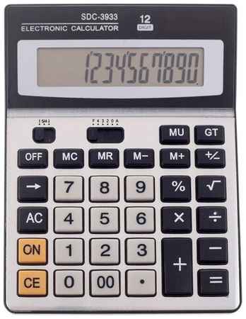 Сима-ленд Калькулятор настольный, 12 - разрядный, SDC - 3933