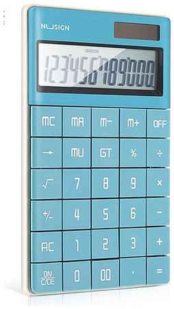 Калькуляторы Deli Калькулятор 12 разр. Deli настольный, синий 19848271827078