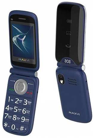 Сотовый телефон Maxvi E6 Blue 19848272886351