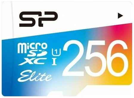 Флеш карта microSD 256GB Silicon Power Elite microSDHC Class 10 UHS-I (SD адаптер) Colorful 19848274266211