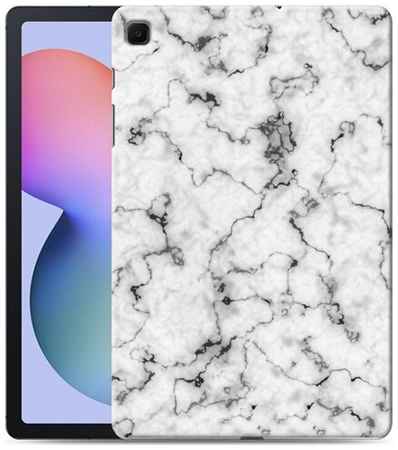 100gadgets Дизайнерский силиконовый чехол для Самсунг Гэлакси Таб С6 Лайт / Samsung Galaxy Tab S6 Lite Мрамор