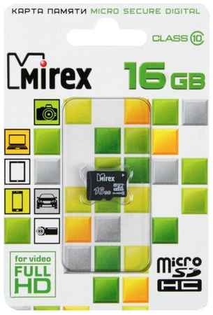 Карта памяти Mirex microSD, 16 Гб, SDHC, класс 10 19848279451894