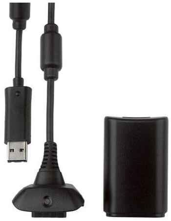 Кабель USB MyPads - зарядное устройство от сети для геймпада Microsoft Xbox 360 / 360S Slim / 360E / 360 Pro Wireless Controller + аккумуляторная