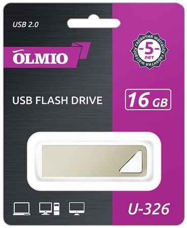 Флешка USB 16GB, U-326, USB2.0, OLMIO 19848281601327