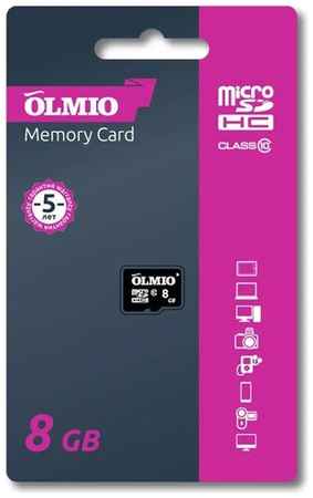 Карта памяти microSDHC 8GB Class 10, MicroSD, OLMIO 19848281816604