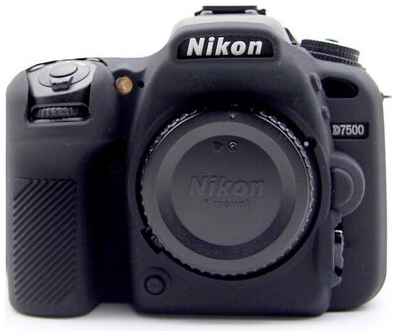 Силиконовый противоударный чехол MyPads для фотоаппарата Nikon D7500 ультра-тонкая полимерная из мягкого качественного силикона черный 19848282505875