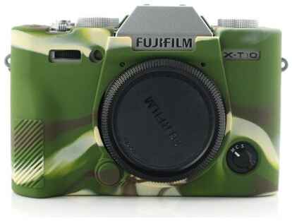 Защитный силиконовый чехол MyPads для фотоаппарата Fujifilm X-T20/ XT10/ XT20/ X-T10 ультра-тонкая полимерная из мягкого качественного силикона хаки 19848282506004