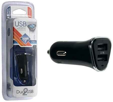 Разветвитель прикуривателя Nova Bright ″2 USB″, 2100мА, LED индикатор, 12/24В 19848287634629