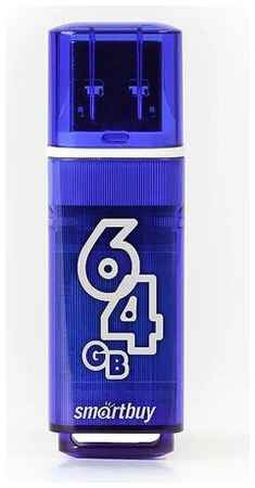 Флеш-накопитель Smartbuy Glossy series 64GB Dark Blue, синий 19848287641014