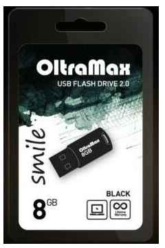 USB флэш-накопитель OLTRAMAX 8GB Smile USB2.0 черный 19848287811735