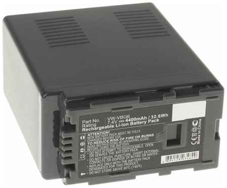 Аккумуляторная батарея iBatt 4400mAh для Panasonic VW-VBG390, VW-VBG6-K, VW-VBG130-K 19848287822539