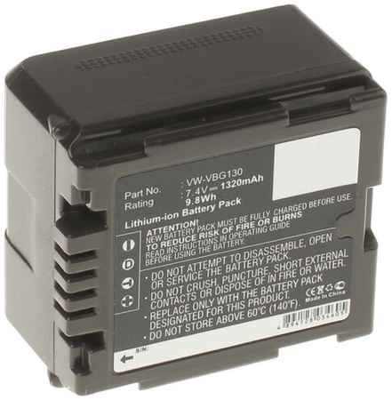 Аккумуляторная батарея iBatt 1320mAh для Panasonic PV-GS500, HDC-TM750, HDC-HS200, AG-HMC43MC
